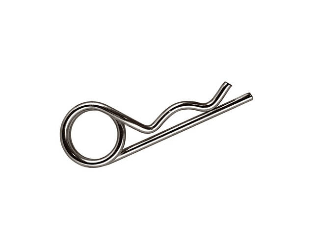 DIN11024 6,3х97 стержень Ø5,6мм сталь шплінт пружинний подвійний цинк білий (5 шт.) [95ZR000095ZR635622] Metalvis - Фото 1