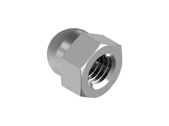 DIN1587 М16 сталь 5 крок 2 під ключ 24мм гайка ковпачкова цинк білий (100 шт.) [6KL2000006KL162000] Metalvis - Фото 1