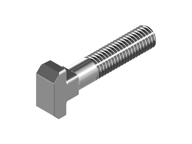 DIN186B М10х35 сталь 8.8 болт Т-подібний цинк білий повна різьба (50шт.) [5S72000005S7103520] Metalvis - Фото 1