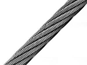 DIN3055 Трос нержавіючий ø3мм 6х7+1FC з органічним сердечником (10 пог.м) [91CTR0N91CTR00370H] Metalvis