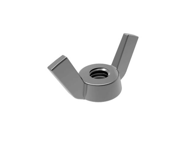 DIN315 М12 сталь 5 крок 1,75 гайка баранцева цинк білий (100 шт.) [6K20000006K1220000] Metalvis - Фото 1