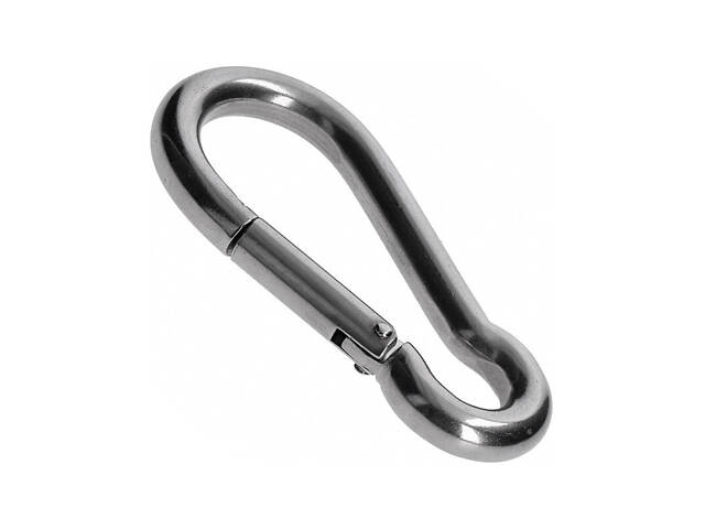 DIN5299C Карабін ø5x50мм пожежний цинк білий (20 шт.) [3KR20P000003KR5050] Metalvis - Фото 1