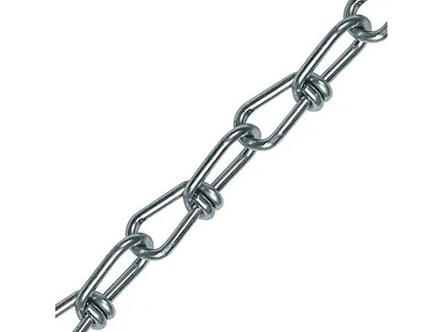 DIN5686 Ланцюг 3,1мм кручений WLL-не нормовано цинк білий (100 пог.м) [91CEP0091CEP031KR2] Metalvis - Фото 1