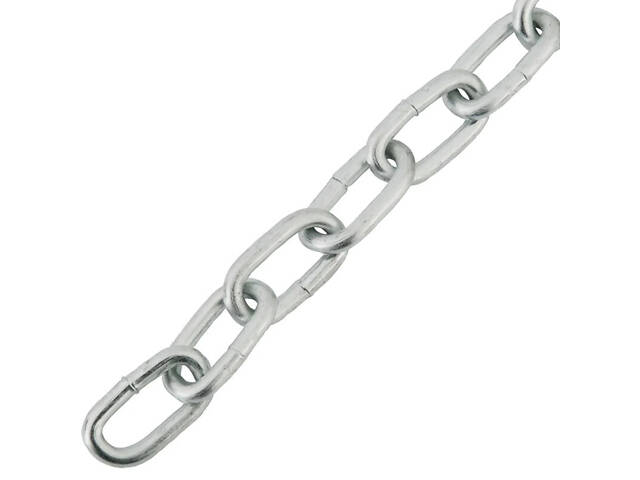 DIN766 Ланцюг 6мм коротколанковий WLL-400кг цинк білий (5 пог.м) [91CEP0091CEP060K0H] Metalvis - Фото 1