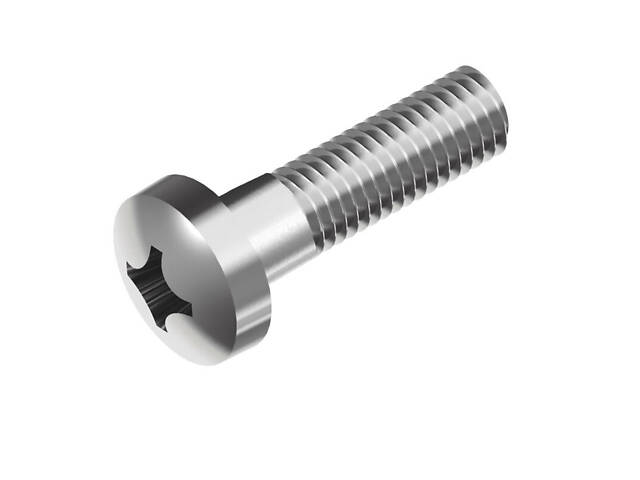 DIN7985 М6х35 сталь 4.8 гвинт цинк білий часткова різьба L23 крок 1 (50шт.) [5M52000005M560352C] циліндр PH3 Metalvis - Фото 1