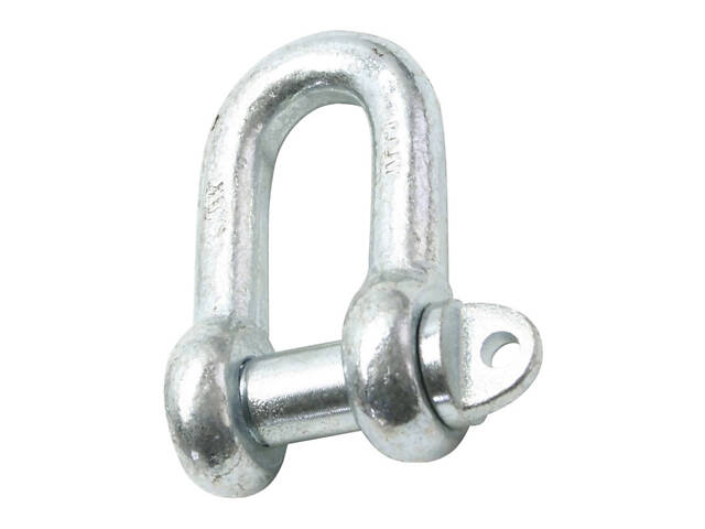 DIN82101 Карабін М8 U-подібний цинк білий (5 шт.) [3KR20U000003KR0080] Metalvis - Фото 1