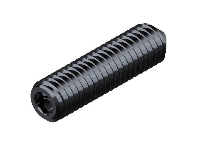 DIN914 М4х10 сталь 450HV гвинт установчий конічний кінець оксид під біту HX2 (200шт.) [9800H0000984010000] Metalvis - Фото 1