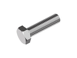 DIN933 М8х25 полная резьба сталь 5.8 оцинкованный болт с шестигранной головкой ключ 13мм [5662000005M6802520]