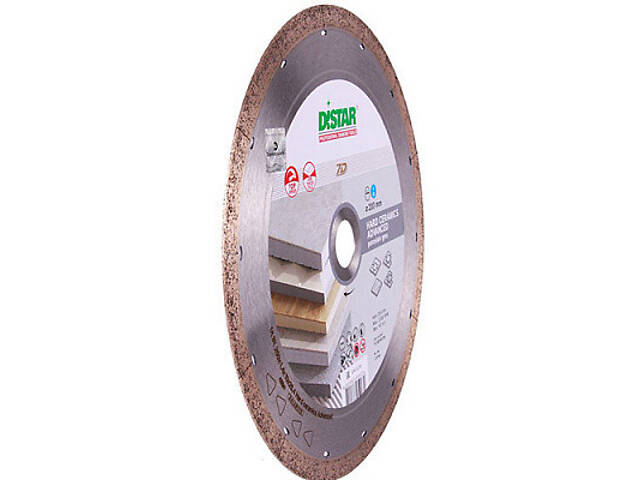 Диск алмазный отрезной Distar 1A1R Hard Ceramics Advanced 230мм керамогранит, керамика 11120528017 - Фото 3