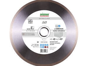 Диск алмазный отрезной Distar Hard ceramics 1A1R 300мм керамика, керамогранит, мрамор 11127048022