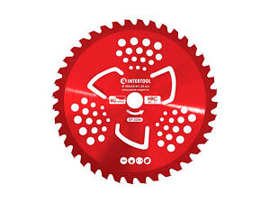 Диск для тримера Intertool 255мм x 40Т побідитовий підрізний анодований 3 (DT-2356)