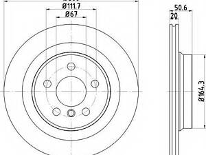 Диск тормозов ЗД F45 BMW 34216799369 на BMW 2 Active Tourer (F45)