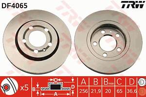 Диск гальмівний (1 шт.) AUDI/SEAT/VW A3/Leon/Toledo/Bora/Golf IV R '97>>