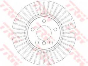 Диск тормозной (1 шт.) BMW X3(F25) X4(F26) F D=328mm 10 TRW DF6220S на BMW X3 (F25)