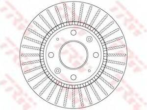 Диск гальмівний (1 шт.) KIA Cerato F D=275mm 04 TRW DF6229 на KIA SPECTRA седан (LD)