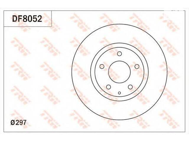 Диск гальмівний (1 шт.) MAZDA CX-56 F D=297mm 12> > TRW DF8052 на MAZDA CX-5 (KE, GH)