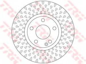 Диск гальмівний (1 шт.) MERCEDES A(W176) B(W246) F D=295mm 12&gt &gt  TRW DF6501 на MERCEDES-BENZ B-CLASS (W246, W242)