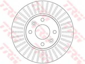 Диск тормозной (1 шт.) MERCEDESRENAULT CitanCapturKangoo F D=258mm 08 TRW DF6186 RENAULT KANGOO Express (FW0