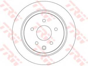 Диск гальмівний (1 шт.) NISSAN JukePulsarSerenaTeana R 08 &gt &gt  TRW DF7369 на NISSAN DUALIS (J10, JJ10)