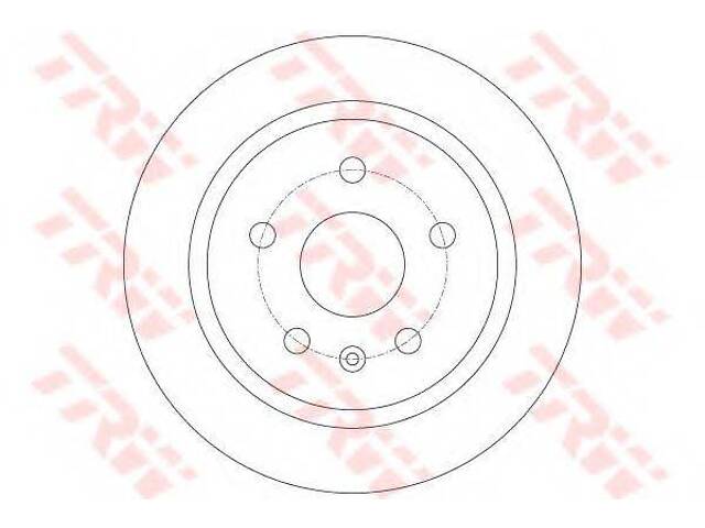 Диск гальмівний (1 шт.) OPEL Insignia R D=292mm 08> > TRW DF6312 на VAUXHALL INSIGNIA универсал