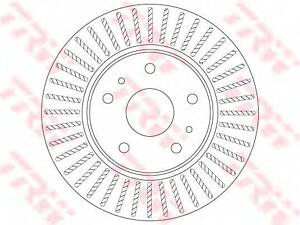 Диск гальмівний (1 шт.) SUZUKI SX4 F D=280mm 06 &gt &gt TRW DF6684 на SUZUKI SX4 седан (GY)