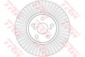 Диск тормозной (1 шт.) TOYOTA Coralla F D=275mm 01 TRW DF6234 на TOYOTA IST (NSP1_, NLP1_, ZSP1_, NCP11_)