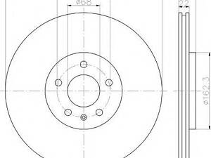 Диск тормозной AUDI A4A5A6A8Q5 R 09-13 TEXTAR 92238305 на AUDI A6 (4G2, C7, 4GC)