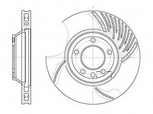 Диск тормозной AUDI Q7, VW TOUAREG передн., вент. (выр-во REMSA) REMSA 676910 на PORSCHE CAYENNE