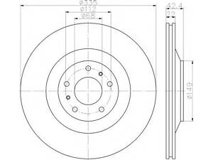 Диск гальмівний BENTLEY Continental R 03-17 TEXTAR 92177005 на VW PHAETON седан (3D_)