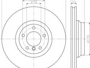 Диск тормозной BMW 3(E90,E92) F D=348mm 05-15 TEXTAR 92155305 на BMW 3 седан (E90)