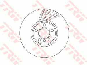 Диск тормозной BMW 5(F07,F10)/7(F01,F02) 'FL' D=348mm '08>>