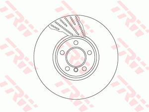 Диск тормозной BMW 5(F07,F10)/7(F01,F02) 'FR' D=348mm '08>>