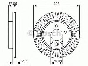 Диск гальмівний BOSCH 0986479154 на VW AMAROK з бортовою платформою/ходова частина (S1B)