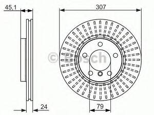 Диск тормозной BOSCH 0986479726 на MINI CROSSOVER (R60)