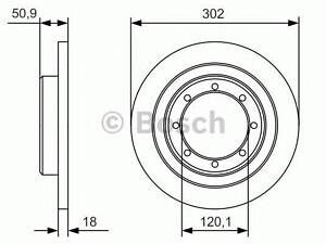 Диск тормозной BOSCH 0986479A93 VAUXHALL MOVANO Mk II (B) Chassis/Cab