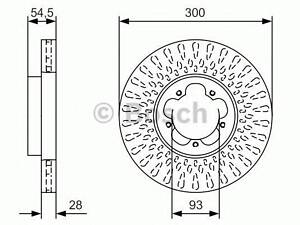 Диск гальмівний BOSCH 0986479B11 на FORD TRANSIT автобус