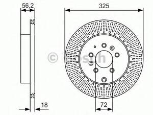 Диск гальмівний BOSCH 0986479C30 на MAZDA CX-7 (ER)