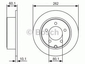 Диск тормозной BOSCH 0986479R05 на JEEP PATRIOT (MK74)