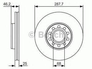 Диск тормозной BOSCH 0986479S19 на VW PASSAT седан (3B3)