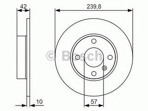 Диск гальмівний BOSCH 0986479S52 на OPEL ASTRA G Наклонная задняя часть (F48_, F08_)