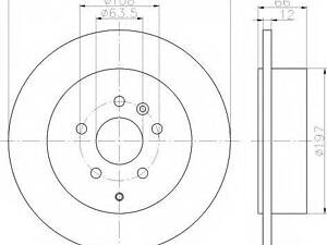 Диск тормозной BOSCH 986479518 на LAND ROVER LR2 (FA_)