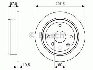 Диск гальмівний CHEVROLET LaccetiNubira R 05&gt &gt PR2 BOSCH 0986479S08 на CHEVROLET OPTRA седан