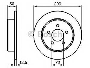 Диск гальмівний Chrysler Voyager, 95-08 0 986 479 102