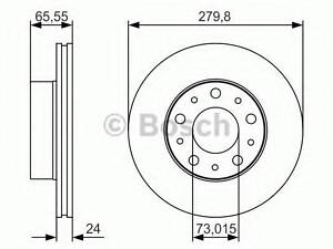 Диск тормозной CITROENFIATPEUGEOT JumperDucatoBoxer F 94 PR2 BOSCH 0986479S70 на PEUGEOT MANAGER фургон