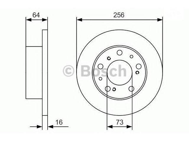 Диск гальмівний CITROENPEUGEOT C4C5308407508 F 1,2-2,0 09> > BOSCH 0986479A89 на PEUGEOT 308 SW II