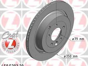 Диск гальмівний Coat Z ZIMMERMANN 450520320 на LAND ROVER LR4 IV (LA)