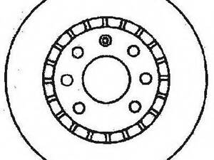 Диск тормозной DAEWOO LANOS R14 передн. (выр-во Jurid) JURID 561488JC на OPEL KADETT E Наклонная задняя часть (33_, 34_