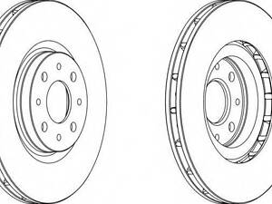 Диск тормозной FERODO DDF1122 на FIAT RITMO III (198)
