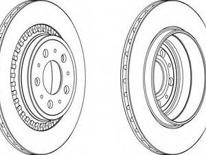 Диск гальмівний FERODO DDF1551 на VOLVO XC90 I универсал