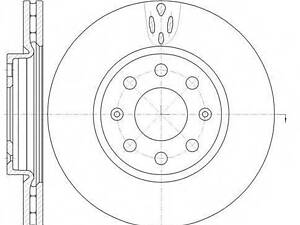 Диск тормозной FIAT GRANDE PUNTO 05 передн. (выр-во REMSA) REMSA 698110 на OPEL CORSA D